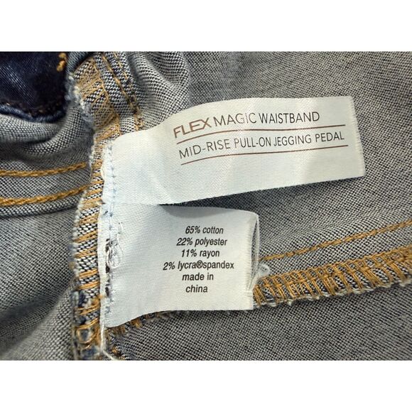 Lane Bryant Mid Rise Pull On Jegging Pedal Jeans Flex Magic Waistband Women's 22 - Picture 4 of 11